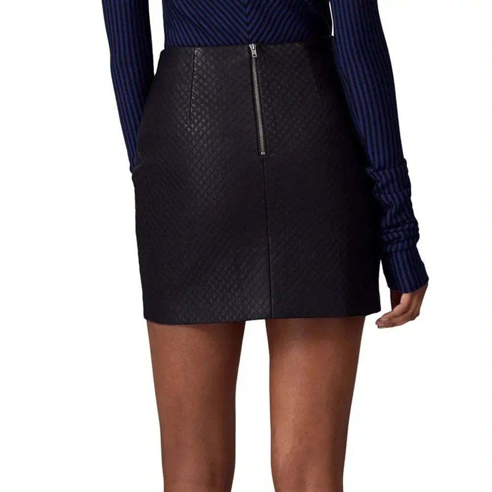 Louna Quilted Leather Skirt - Picture 3 of 4